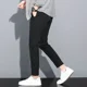thumbnail image 4 of Pantalones de traje de sastrería social negros para hombre, pantalones de verano para hombre de negocios, 9 pantalones cortos, de alta calidad, antiarrugas, baratos, clásicos y elegantes, 4 of 5