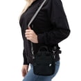 thumbnail image 6 of LAVA Women Small Crossbody Purses Waterproof Nylon Shoulder Travel Bags Small Backpack (Black), 6 of 10