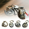 thumbnail image 4 of Hearth & Gear Porte-Clés Intéressant Forme Rétro Pendentif en Métal Poli à la Main Anneau de Clé de Voiture/accessoires de Sac Breloque Design Résistant aux Rayures et à l'Usure, 4 of 4