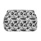 thumbnail image 2 of Disketp Black White Halloween Estuche de Lápices de Doble Capa con Tapa Abatible y Cremallera, Organizador Escolar para Adolescentes y Adultos, 2 of 7