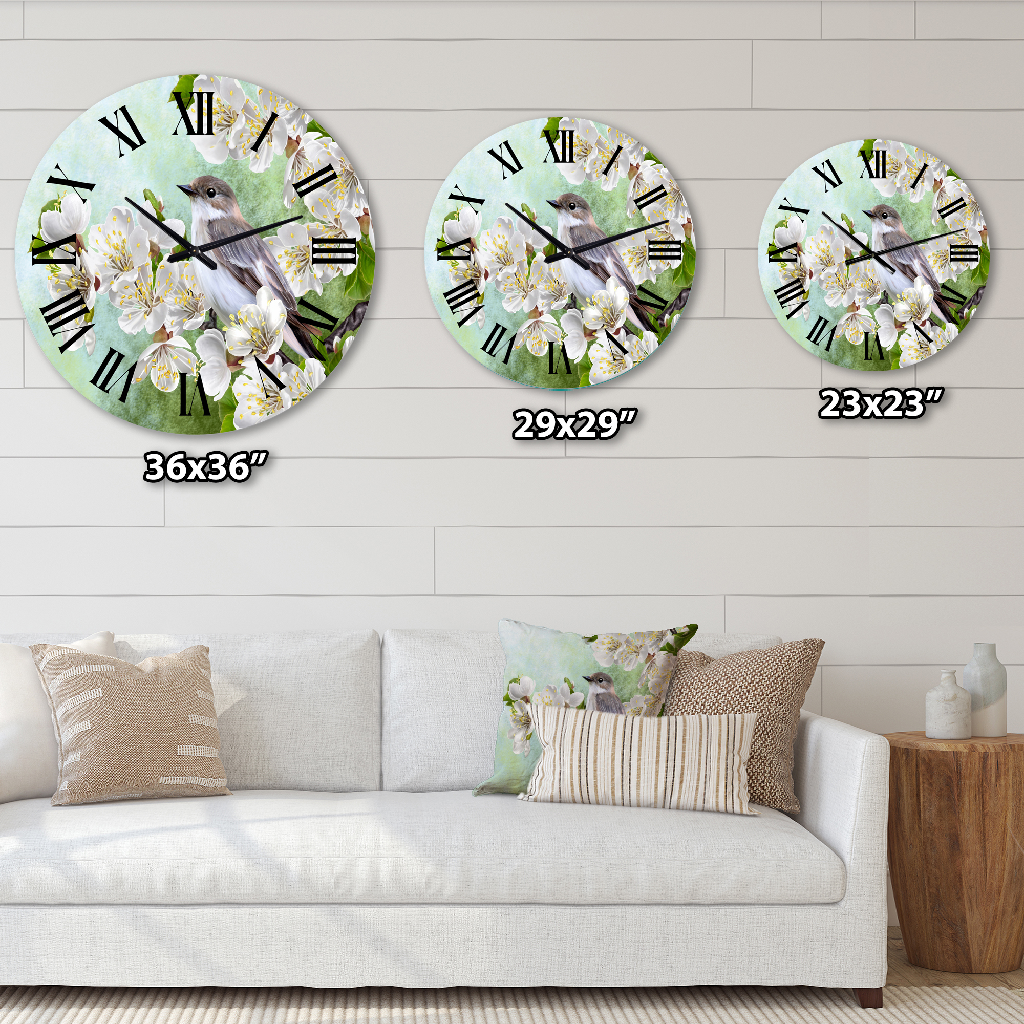 Designart 1 in Quartz Traditional Wall Clock