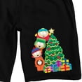 thumbnail image 7 of South Park Characters Decorating Christmas Tree Adult Black Sleep Pajama Shorts-XL, 7 of 7
