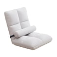 thumbnail image 4 of Silla de suelo con respaldo, sofá de suelo plegable, sofá de suelo suave y ajustable. Blanco, 4 of 9