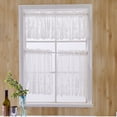 thumbnail image 3 of Langgg Lace Cafe Kitchen Ruffle Window Drape Valance Semi Transparent Voile Curtains Window Treatment, 3 of 9