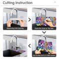 thumbnail image 5 of Yayeee Faucet Mat for Kitchen Sink 14.7" Diatomite Long Splash Guard Pad, Purple Wavy Plaid, 5 of 7