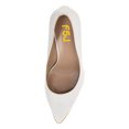 thumbnail image 4 of FSJ Women Classic High Heel Pointed Toe Pumps Fashion Stiletto Heel Slip On Ladies Office Dress Shoes Size 11 White, 4 of 4