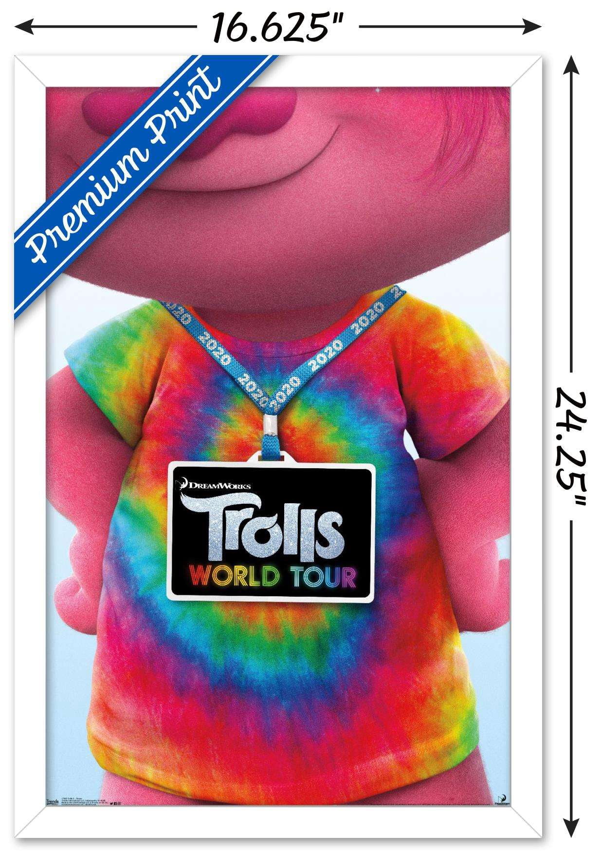 DreamWorks Trolls 2 - Teaser Wall Poster, 14.725" x 22.375", Framed