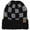 Black/Dark Grey, variant on Heather Knit Basic Beanie Soft Winter Hat Women, Black