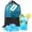 blue and white-360, variant on Blue and White 360 Pack Reusable Refreezable Plastic Ice Cubes