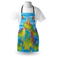 thumbnail image 3 of Outer Space Apron For Kids Scary Monster in Ufo on Planet Solar System Galaxy Funky Background, Unisex Kitchen Bib Apron with Adjustable Neck for Cooking Baking Gardening, Green Blue, by Ambesonne, 3 of 3