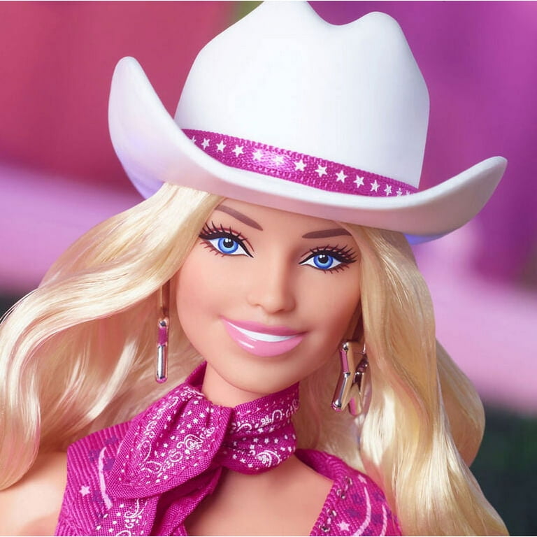 Barbie The Movie Collectible Doll, Margot Robbie as Barbie in Pink Western  Outfit 