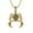Golden, variant on Meidiya Men's Large Heavy Stainless Steel Pendant Necklace Silver Black Scorpion Necklace Costume Stainless Steel Mens Gothic Scorpion Pendant Necklace