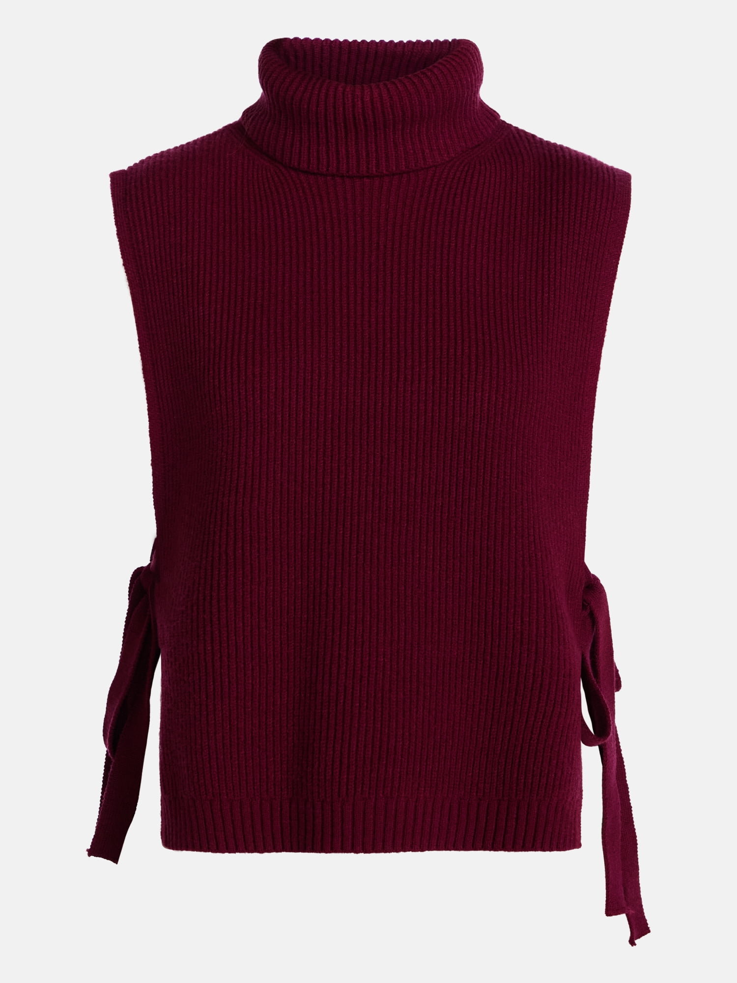 Scenario Women's Turtleneck Sweater Vest, Lightweight, Sizes S-XXXL