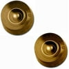 2 Speed Knobs Amber Vintage fits US Split Shaft Pots Allparts PK-0130-022