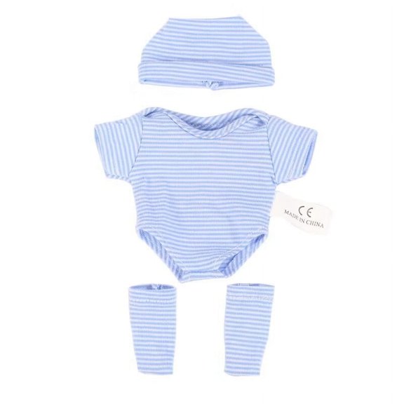 A-Waroom 1 Set Doll Clothes Set for 7 Inch Baby Doll Doll Clothes with Hats and Socks for 7 inch Mini Silicone baby doll