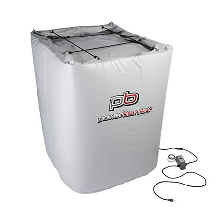 Powerblanket Xtreme TH275G Insulated IBC Storage Tote Heater with Adjustable Thermostat Controller, Rated down to -40 °F, Fits 275 Gallon IBC (Best Rated Outdoor Patio Heaters)