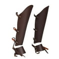 thumbnail image 2 of Medieval Greaves Boots Shoes Cover Protective PU for Photo Props Coffee, 2 of 7