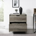 thumbnail image 3 of Modern Farmhouse Angle Iron 2-Drawer Filing Cabinet in Gray Wash, 3 of 5