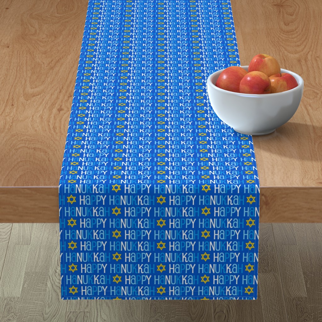 Star Of David Round Tablecloth Hanukkah Cotton Sateen Circle Tablecloth by Spoonflower Hidden Star Blue Too by edsel2084