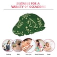 thumbnail image 7 of Yiaed Christmas (2) Print Reusable Shower Cap & Bath Cap & Lined, Oversized Waterproof Shower Caps Designed for all Hair Lengths, 7 of 7