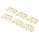 thumbnail image 4 of Clips de papel con forma de 100 Uds. Para evitar resbalones, bonitos clips decorativos de Metal pequeños para cuaderno de documentos, elefante dorado, 4 of 9