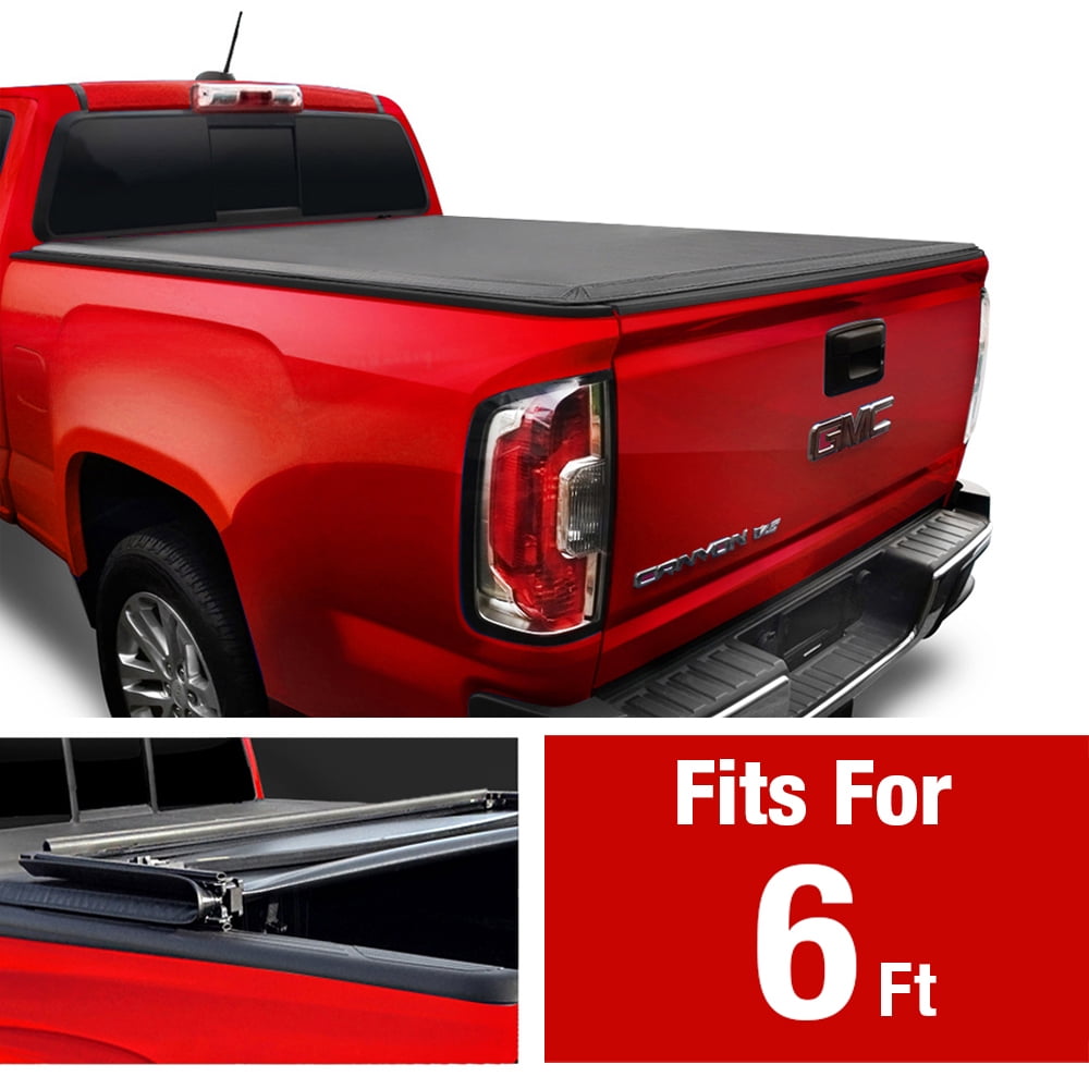 Soft Tri-Fold Truck Bed Tonneau Cover for 2015-2019 Chevy ...
