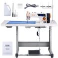 thumbnail image 1 of VEVOR Machine à Coudre Industrielle Lockstitch 5000s.p.m 550W Servo Moteur avec Support, 1 of 9
