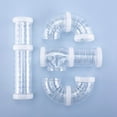 thumbnail image 3 of 8 PCS Hamster Tunnel Tube Set, Transpet Cage Accessories - Curvy DIY Toy Tubes for Dwarf Hamster, Mice, Rat, Small Animal Adventure Pipe & Toys, 3 of 5