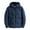 Dark Blue, variant on Men's Puffer Jacket Waterproof Winter Parka Hooded Winter Coat Warm Comfy Jacket Thicken Cotton Down Jacket Coat