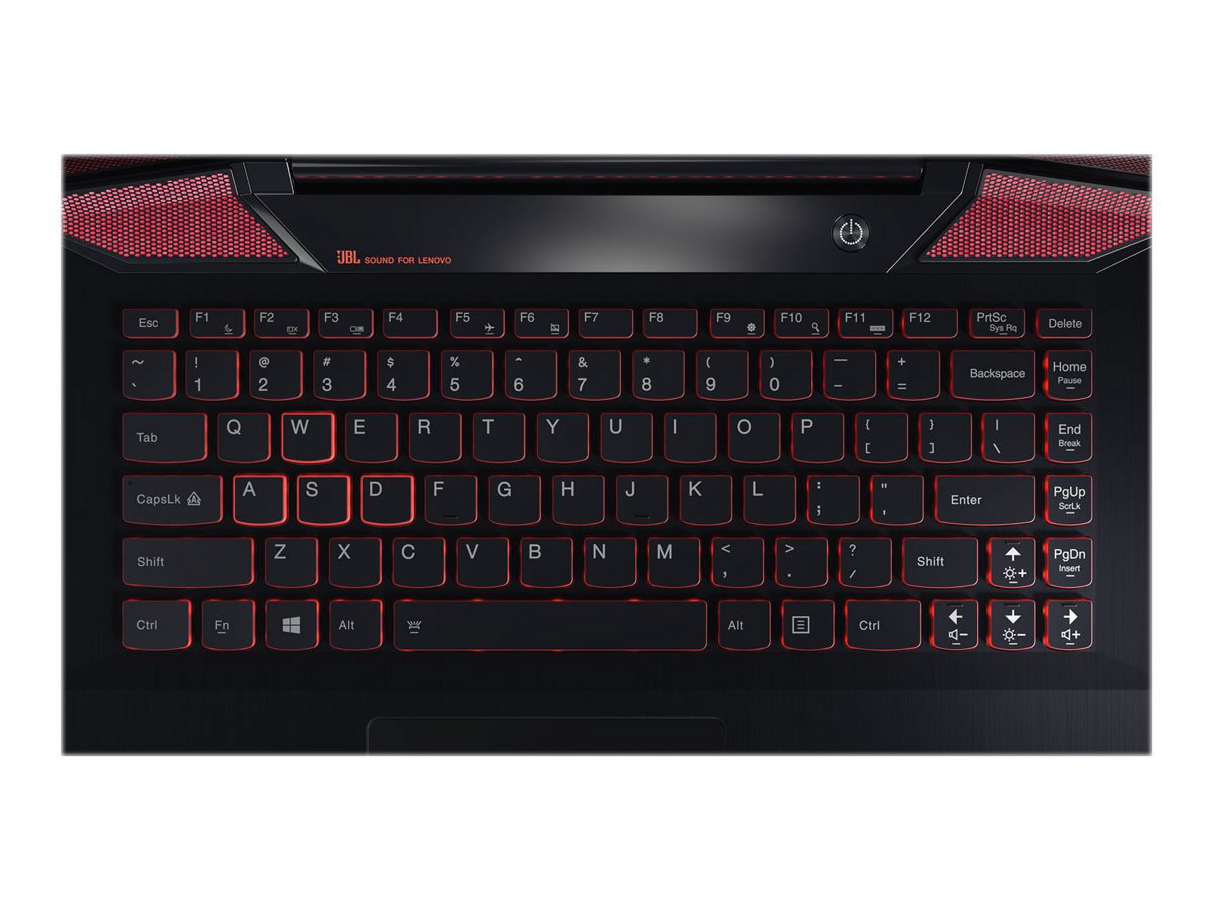 Lenovo IdeaPad Y700-14ISK 80NU - Intel Core i7 - 6700HQ / up to 3.5 GHz - Win 10 Home 64-bit - Radeon R9 M375 - 8 GB RAM - 128 GB SSD + 1 TB HDD - 14" IPS 1920 x 1080 (Full HD) - Gigabit Ethernet - Wi-Fi 5 - black - kbd: US