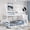 White, variant on LHSHID Twin House Bunk Bed with Slide and Ladder, Gray