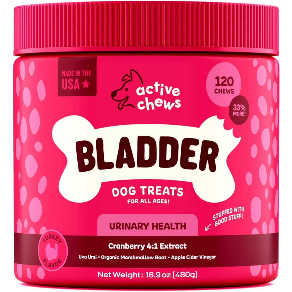 Active Chews Cranberry for Dogs Dog UTI Treatment for Incontinence