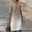 Bleu Clair, variante sur Pntutb Robe de Mode pour Femmes Robe à Manches 3/4 Mode Fleurs Imprimées Taille Robe d'Été Col en V Longueur Genou