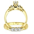 thumbnail image 3 of 0.50 Carat Three Stone Bridal Set with Round Cut Diamond in 10k Yellow Gold, 3 of 3