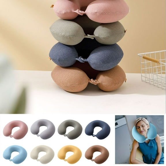 PRETXORVE Memory Cotton U-shaped Pillow Core Neck Nap Pillow Travel Slow U-shaped Neck Pillow