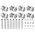 thumbnail image 1 of Uxcell 32 Pcs M10×20 Hexagon Open Nut with Threaded Pipe and Hex Nuts, 1 of 5