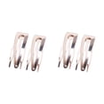 thumbnail image 1 of fastboy Hair Ornaments Sturdy Simple Styling Tools Side Clip Snap Fastener Clip Silver 2Set, 1 of 6