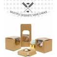 thumbnail image 6 of 10/20/30pcs KhakiSingle Cupcake Boxes Paper with Insert and Clear Window,Fold Individual Cupcake Containers for Muffins Party, 6 of 8