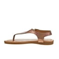thumbnail image 3 of Petalia Girl Thong  Kids Flat Sandals, Gold, 3, 3 of 5