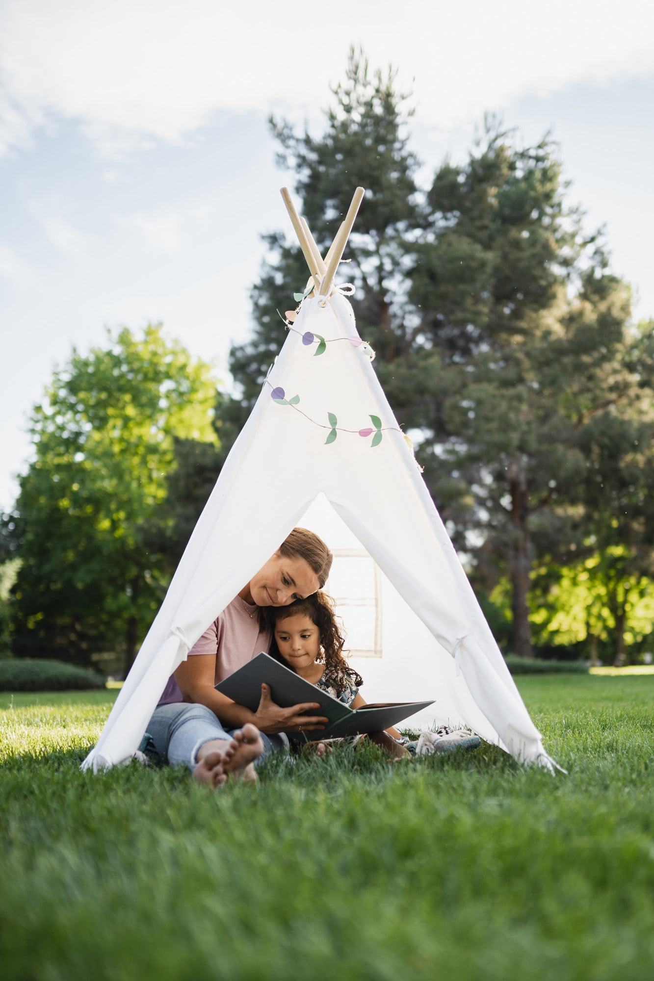 Pacific Play Tents Plain White Tee Pee, Child