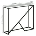thumbnail image 6 of Evelyn&Zoe Stella 36" Wide Console Table with Faux Marble Top, Blackened Bronze, 6 of 7