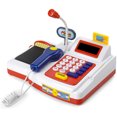 thumbnail image 1 of Caja Reg. ZOVI p/ Niños, Conj. Juego Micrófono, Escáner, Calculadora, Juguetes Comida, Juguete Cajero p/ Pequeños, Rest./Tienda/Sup., Dinero Juego, Juguetes Conteo p/ Niños, 1 of 1
