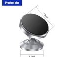 thumbnail image 2 of GFDYREE 2 PCS Magnetic Phone Mount, Super Strong Magnet Car Magnetic Phone Holder, 360° Rotation Dashboard car Mount Fits iPhone (Silver), 2 of 6