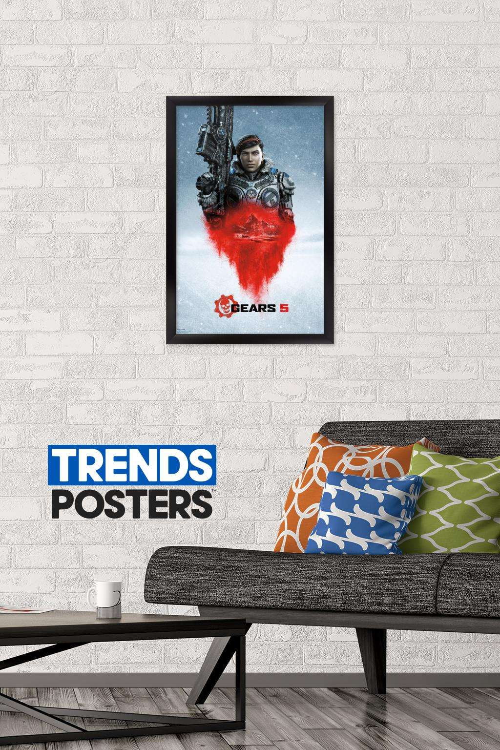 Gears 5 - Kait Diaz Wall Poster, 14.725" x 22.375", Framed