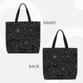 thumbnail image 2 of Fotbe Spider Web Black Bolsa Tote con Estampado para Mujer, Bolsos con Cremallera, Bolsa de Hombro Casual de Gran Capacidad con Bolsillos Internos, 2 of 7