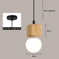 thumbnail image 5 of (Type A)E27 Creative Pendant Lights Industrial Wood Ceiling Light Modern Lighting Pendant Lights Ceiling Lights Lighting, 5 of 5