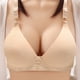 thumbnail image 5 of Puntoco Sujetadores sin aros para mujer, estilo sin aros de acero, estampados, con botones en el medio, transpirables, para uso diario, 5 of 5