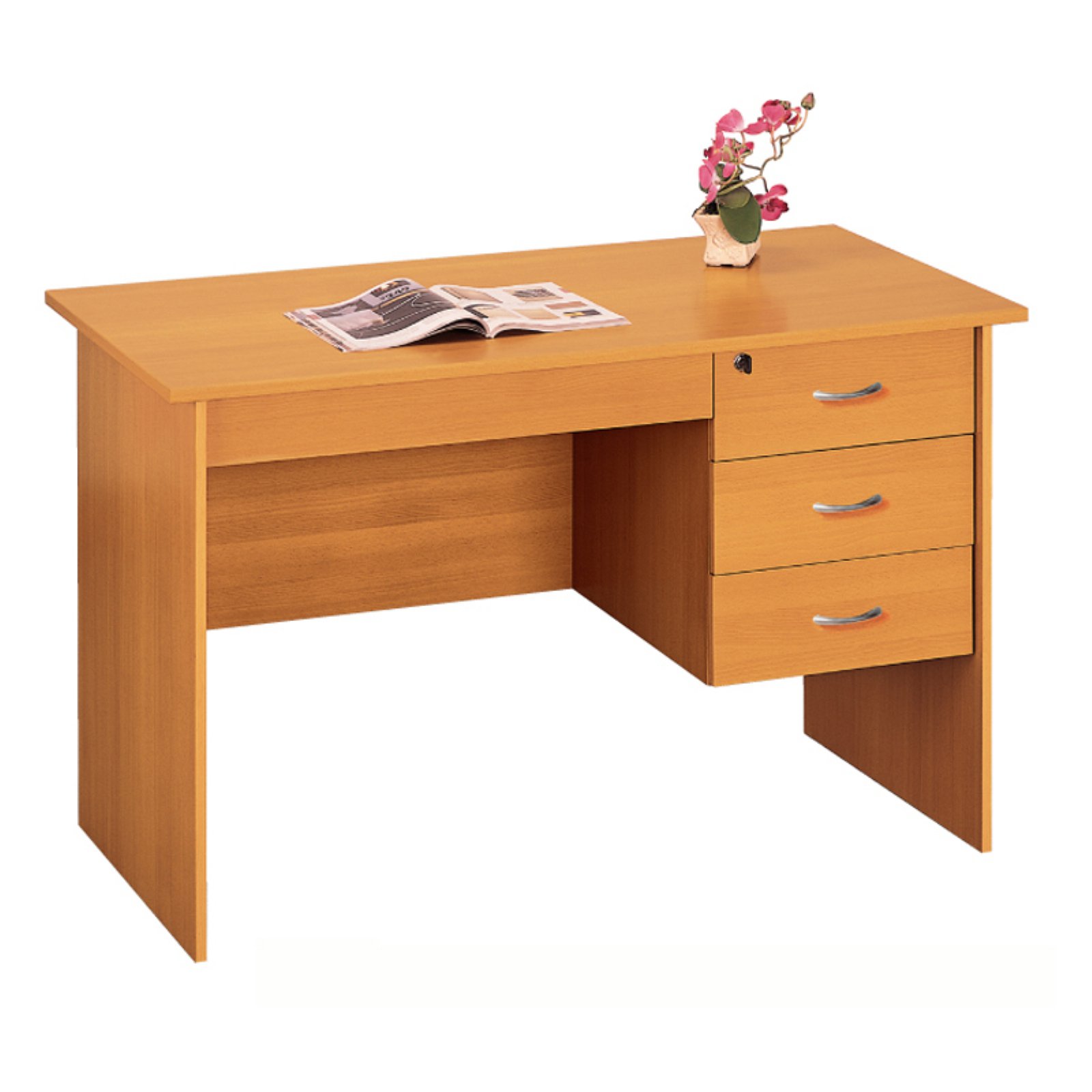 Smart Home 47.25 in. Computer Desk with Lockable Drawers
