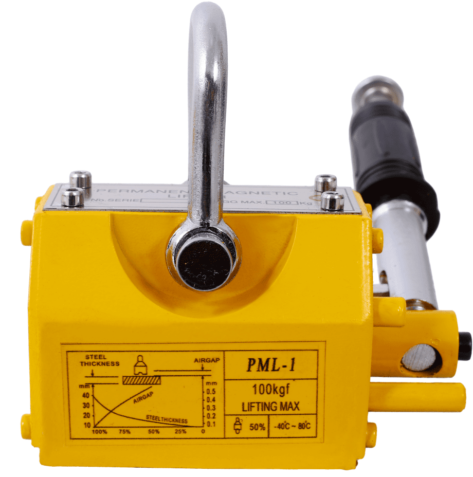 Permanent Magnet Lifter 220lbs 2.5 Safety Factor Neodymium Steel Lifting Plate