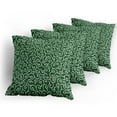thumbnail image 5 of Ambesonne Green Throw Pillow Cover 4 Pack, Japanese Pattern, 16", Emerald White, 5 of 7